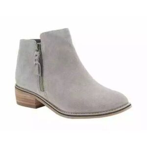 Blondo Liam Waterproof Grey Mushroom Suede Ankle Bootie Size 7.5 M $149